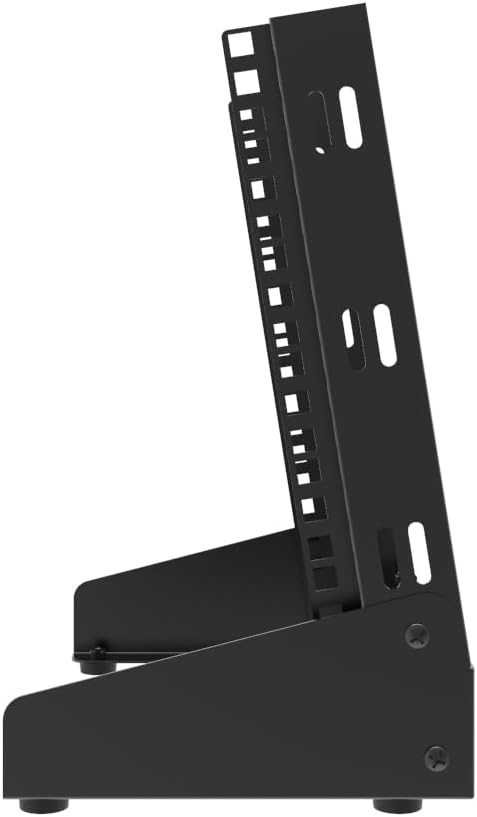 QiaoYoubang 6U Small Desktop Network Rack, 10 inch Mini Open Frame Desktop
