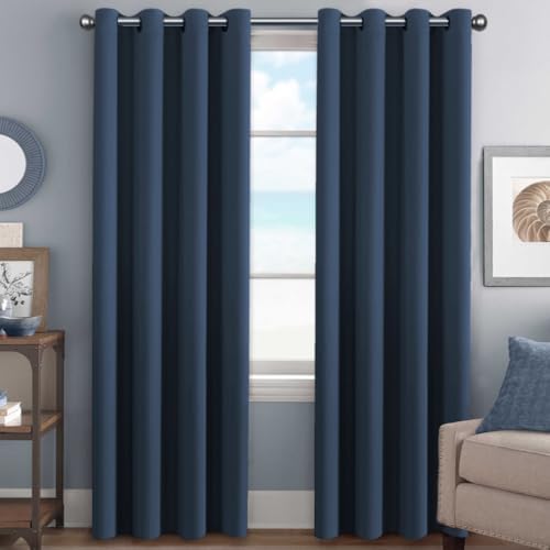 H.VERSAILTEX Navy Blackout Curtains