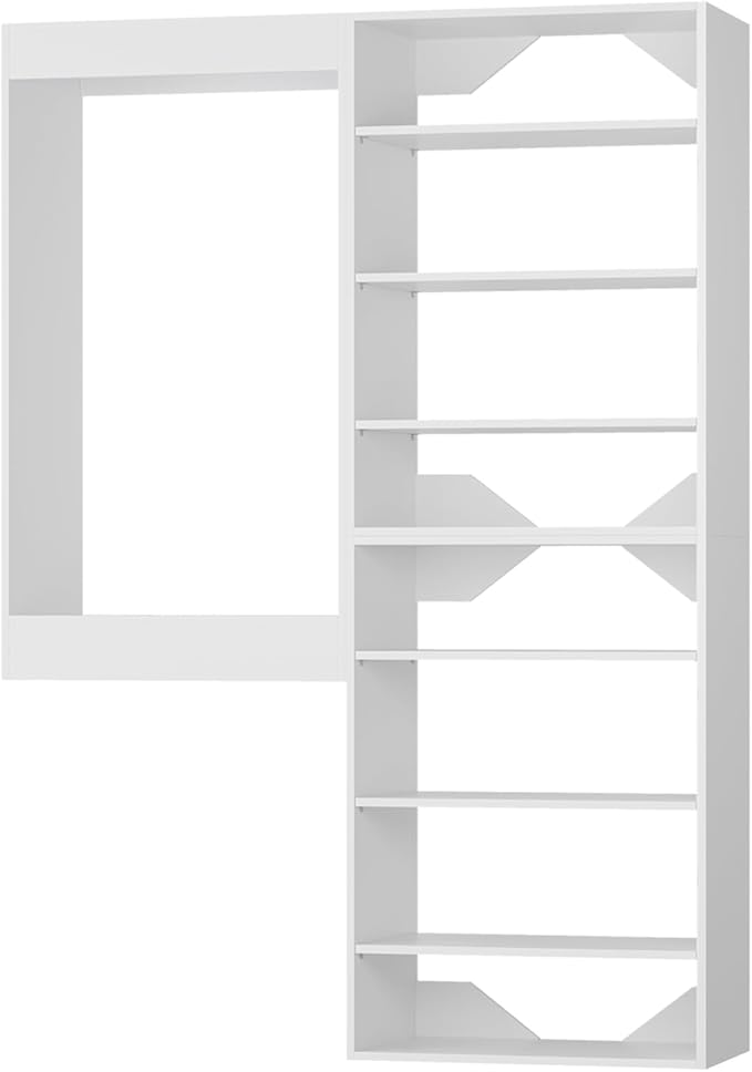 Modular Closet System, Wood Closet Tower Storage