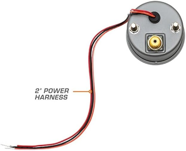 GlowShift Tinted Series 200 PSI Air Pressure Gauge Kit, 2-1/16" 52mm