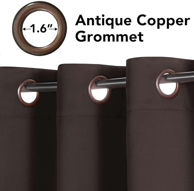 H.VERSAILTEX Thermal Insulated Blackout Curtains (Set of 2)