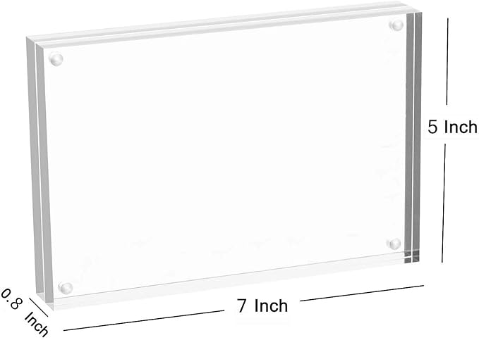 Meetu Acrylic Picture Frame 5x7 (5 Pack)
