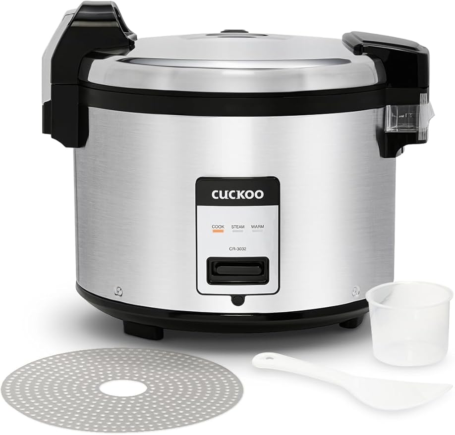 CUCKOO Commercial Rice Cooker & Warmer, Extra Large Rice Cooker 30-Cup Un...