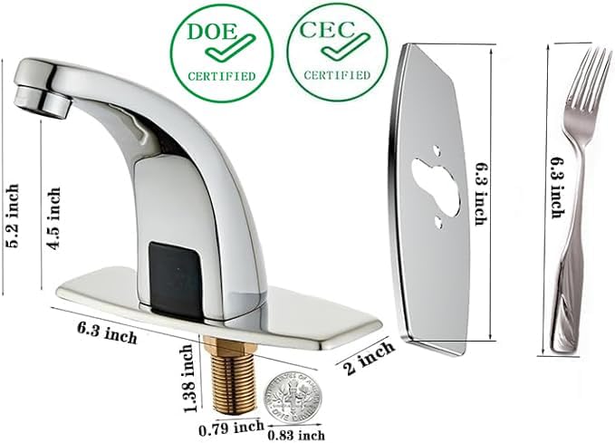 Halo Sanitary Updated H59 Brass Touchless Sensor Faucet