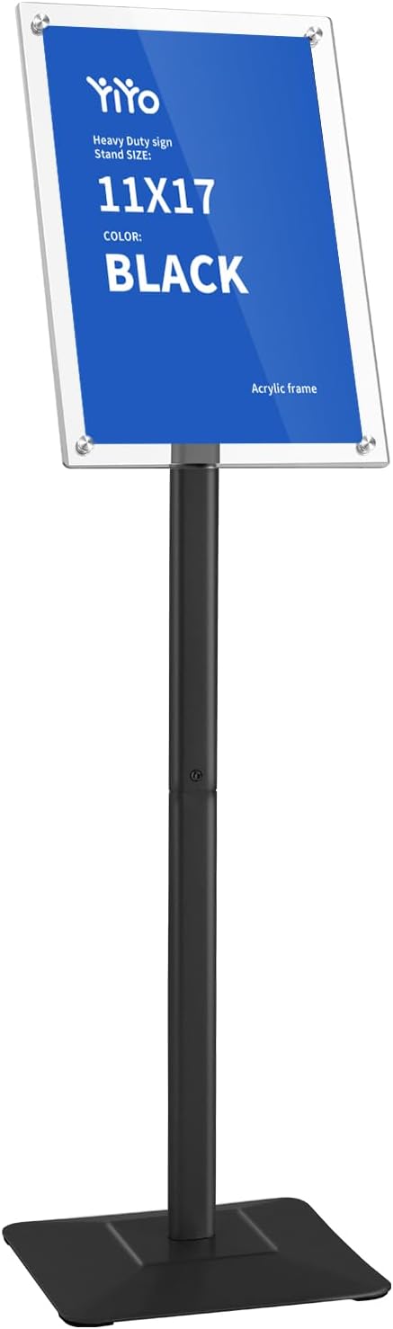 YIYO Sign Stand Poster Stand,adjustable heavy duty pedestal Sign Holder Floor