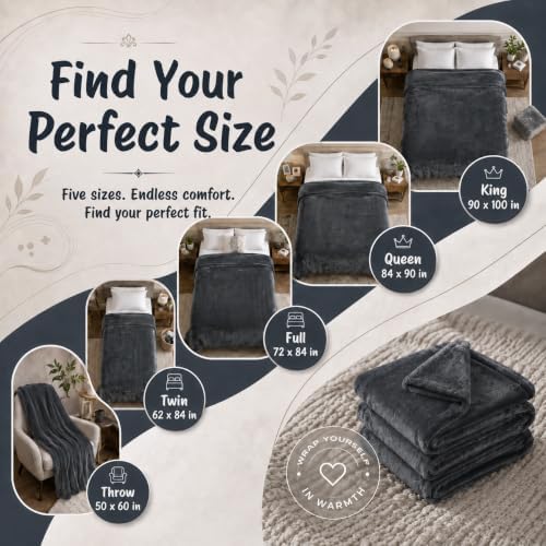 Eydna Electric Heated Blanket Full Size 72"x84",Fast Heating Throw,...