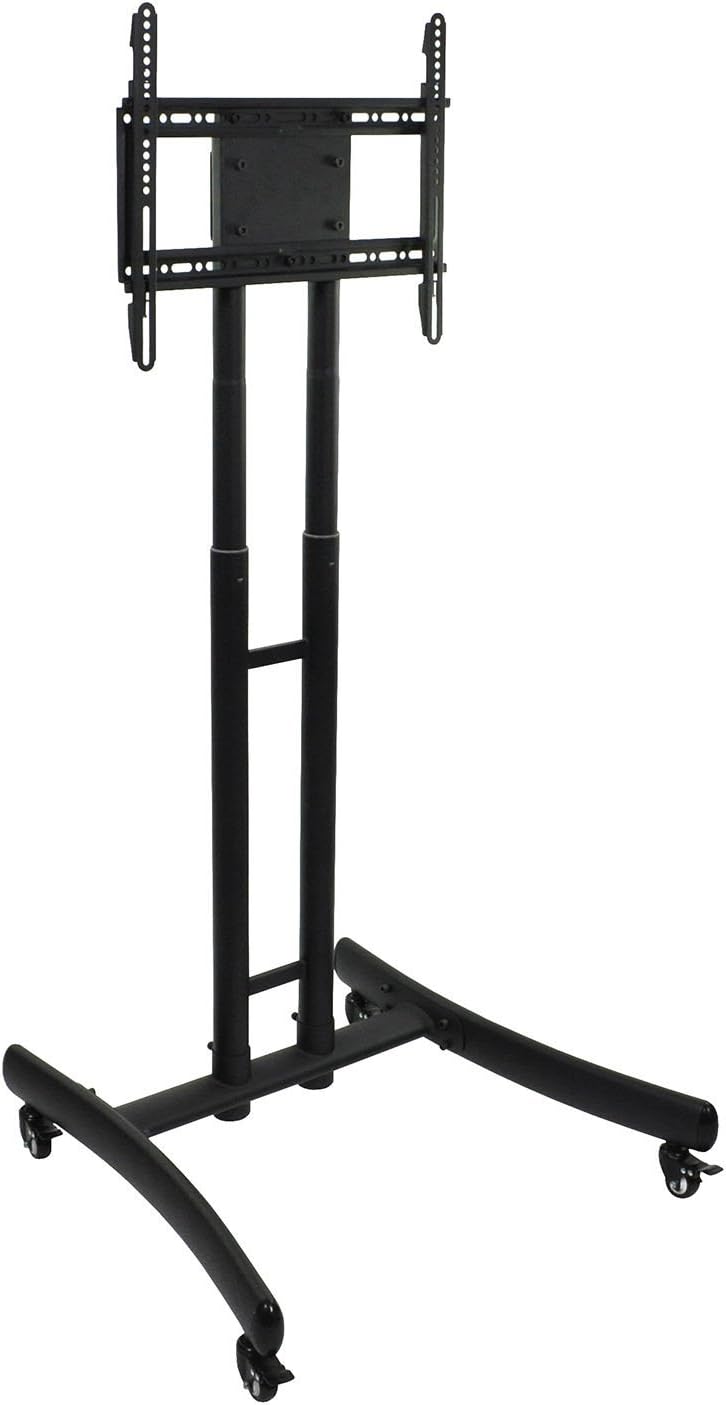 LUXOR Adjustable Height Rolling TV Stand
