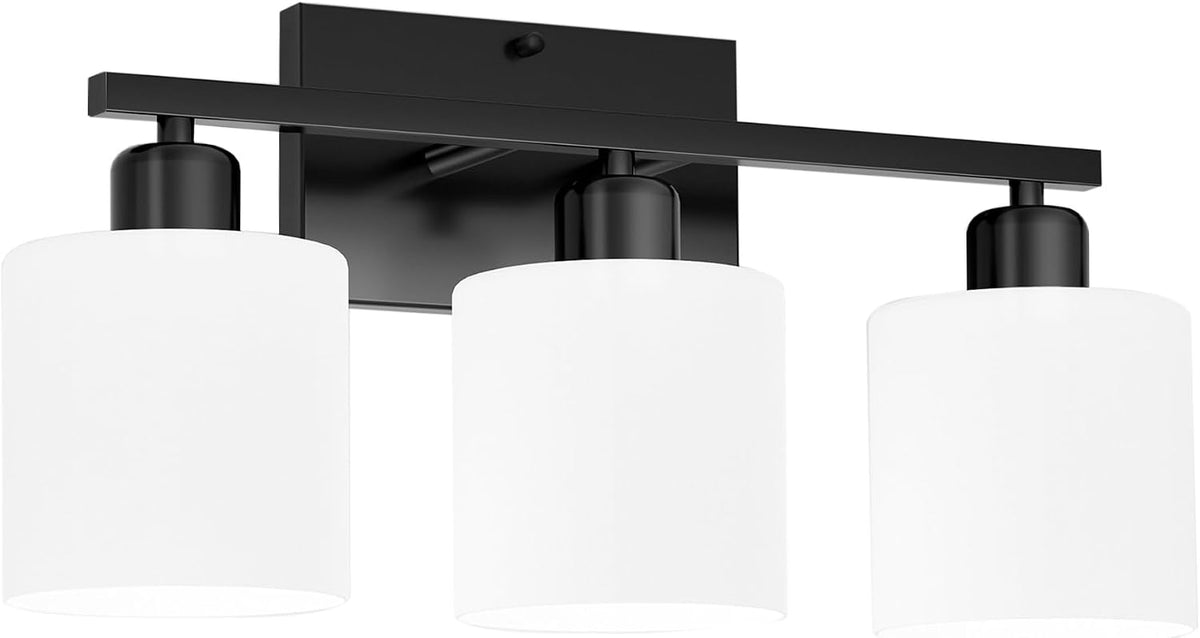 Black Bathroom Light Fixtures Over Mirror 18 Inches