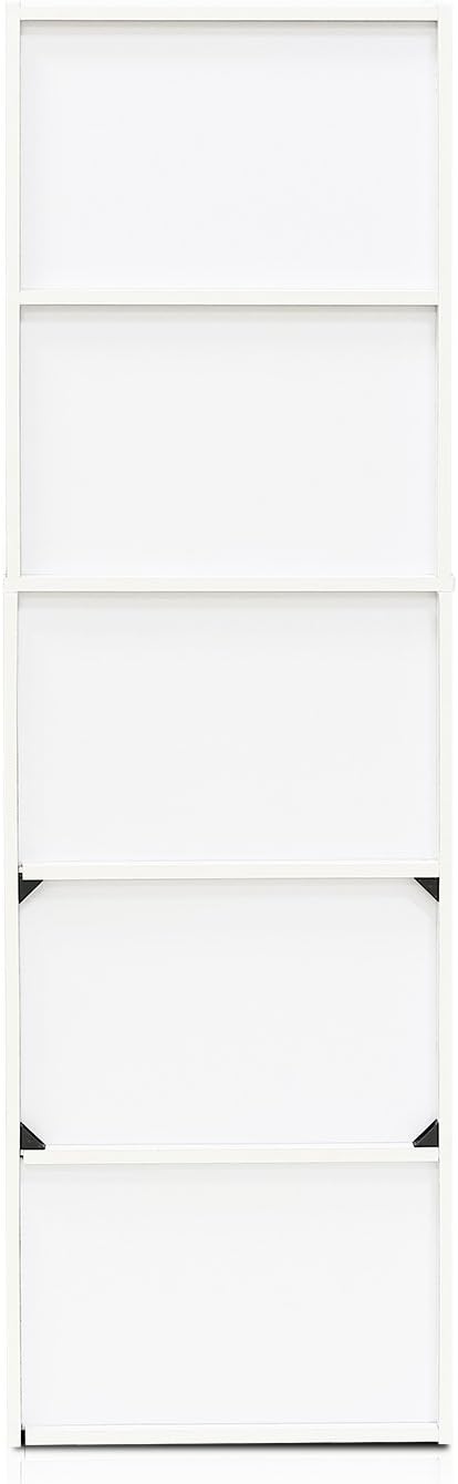 Furinno LUDER Book Shelf, 5-Tier Bookshelf, Bookcase with Open Shelves, 9.4 x...
