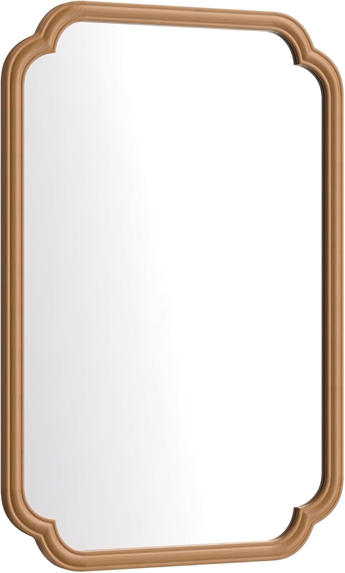 Wood Bathroom Mirror for Wall Mounted