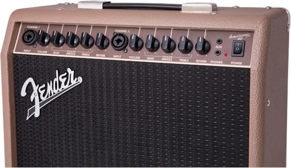 Fender Acoustasonic 40 Acoustic Guitar Amplifier Bundle with Instrument Cable...