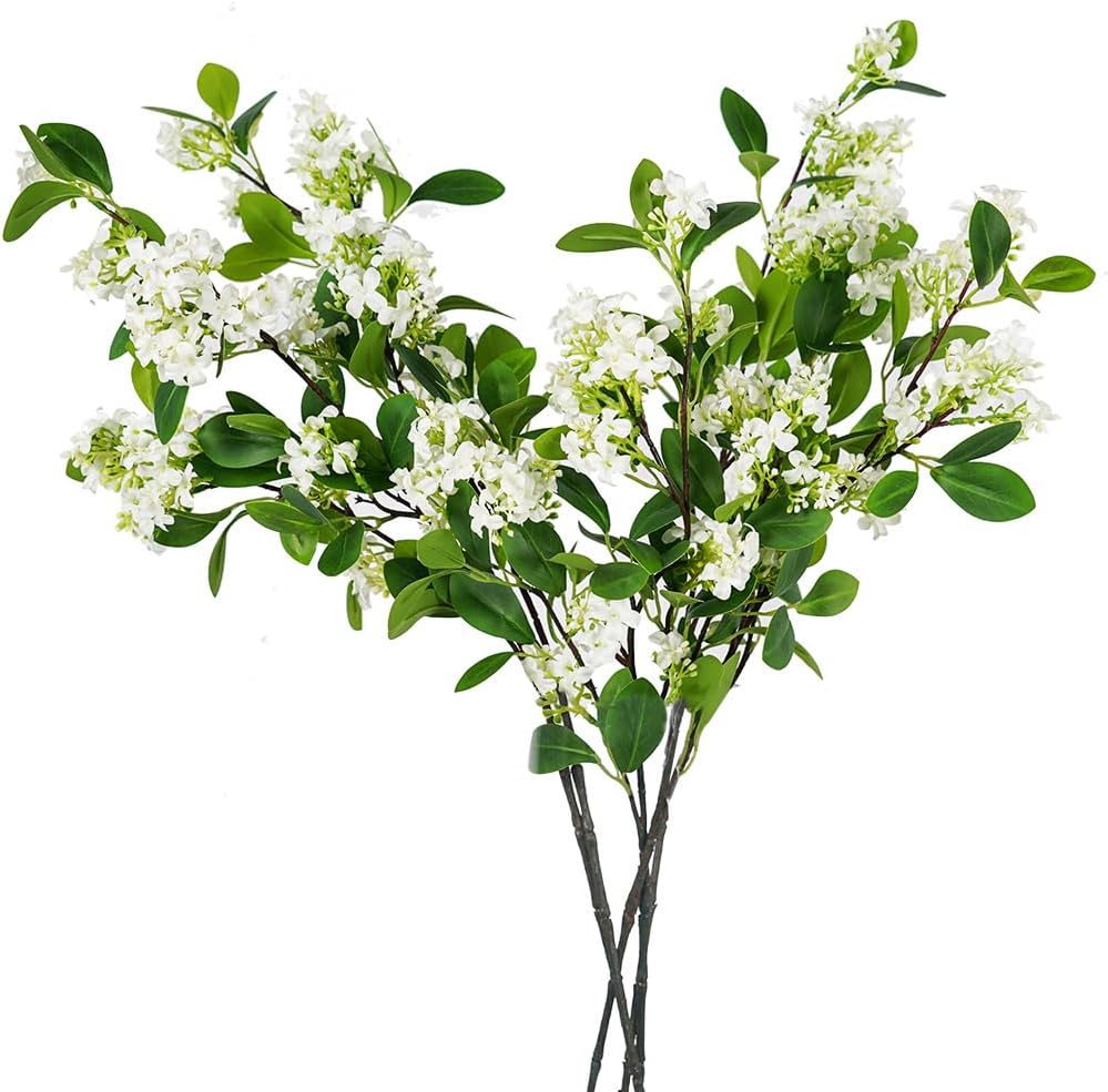 Melorca&Guilla Artificial Plants,6PCS 32" Green Faux Branches for Va...
