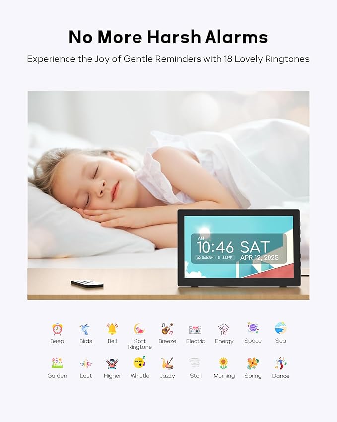 10.1" Large Digital Clock with Date and Day