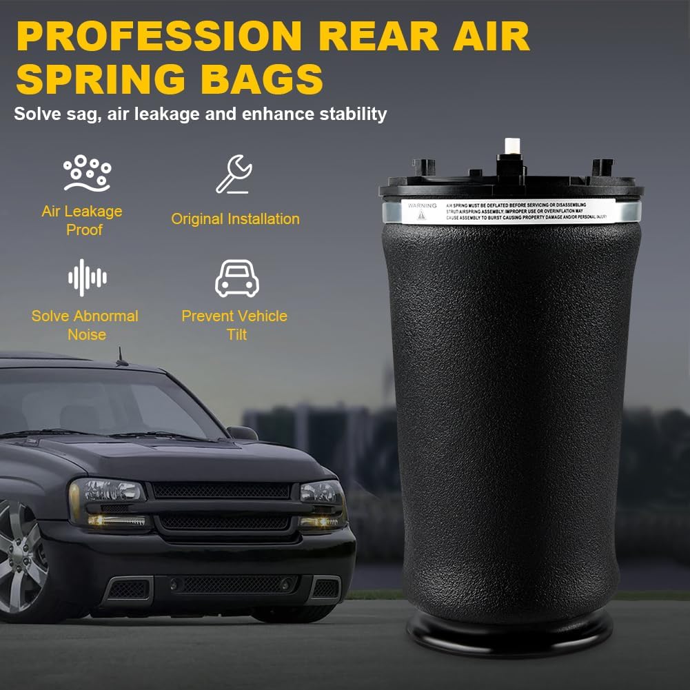 Rear Air Spring Suspension Bag Compatible with Chevy Trailblazer 2002-2009