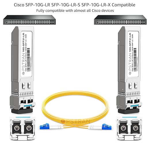 OPSTRAN 10GBASE-LR SFP+ Optical Transceiver Module Compatible (4 Pack)
