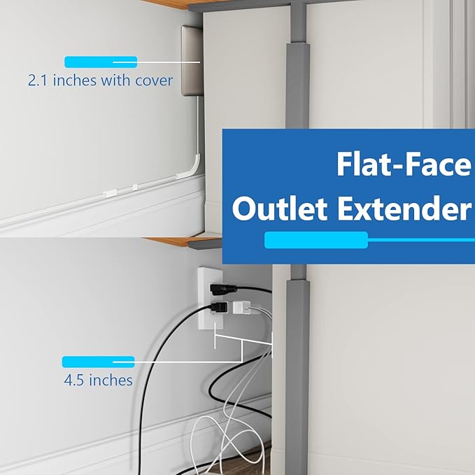 LIDER Flat-Face Outlet Extender