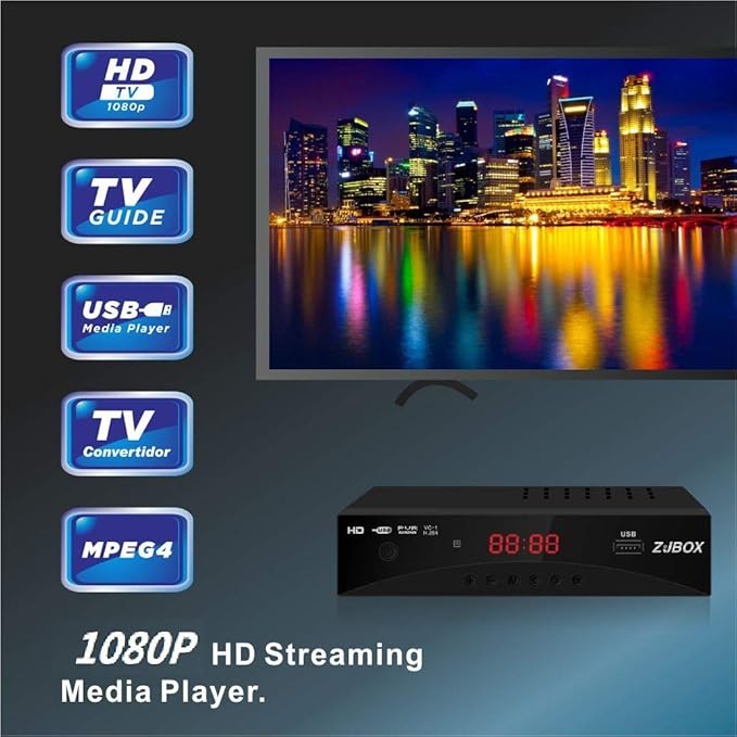 Digital TV Converter Box, ATSC Tv Tuner