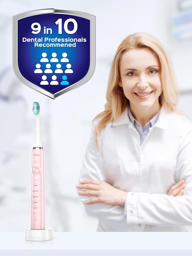 COSLUS Sonic Electric Toothbrush (2PCS)