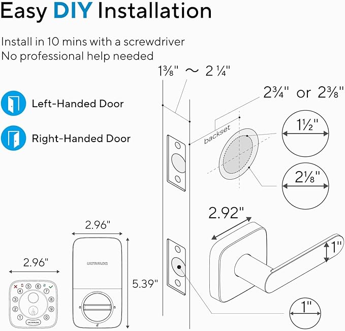 ULTRALOQ Bolt Fingerprint Smart Lock
