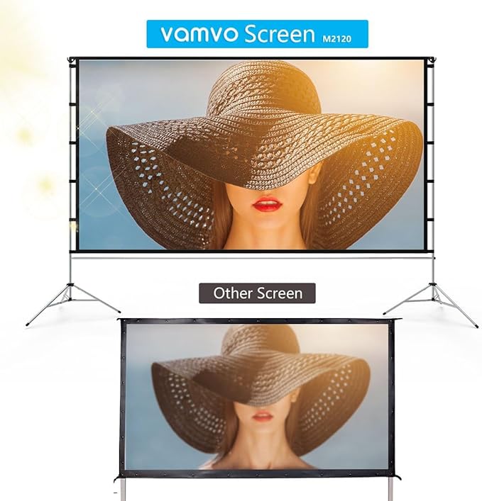 Projector Screen Outdoor, Vamvo Portable Projectors Screen