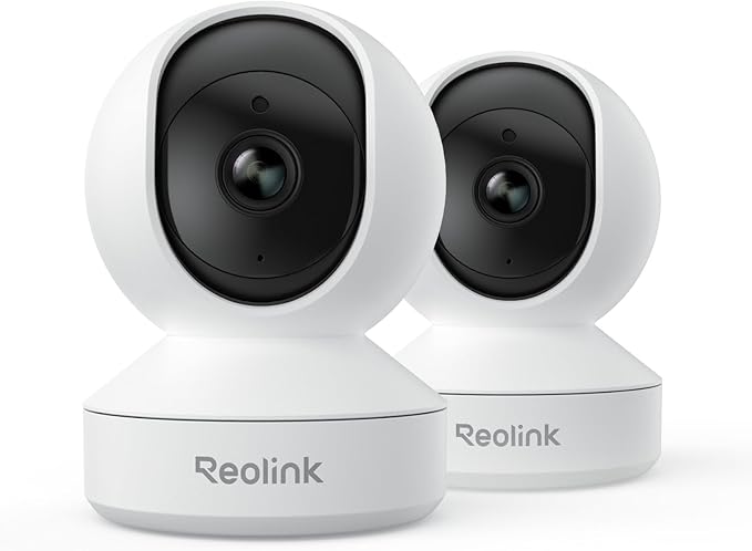 REOLINK Home Security Camera System, 4MP HD Plug-in Indoor WiFi 6 Pan Tilt Pe...