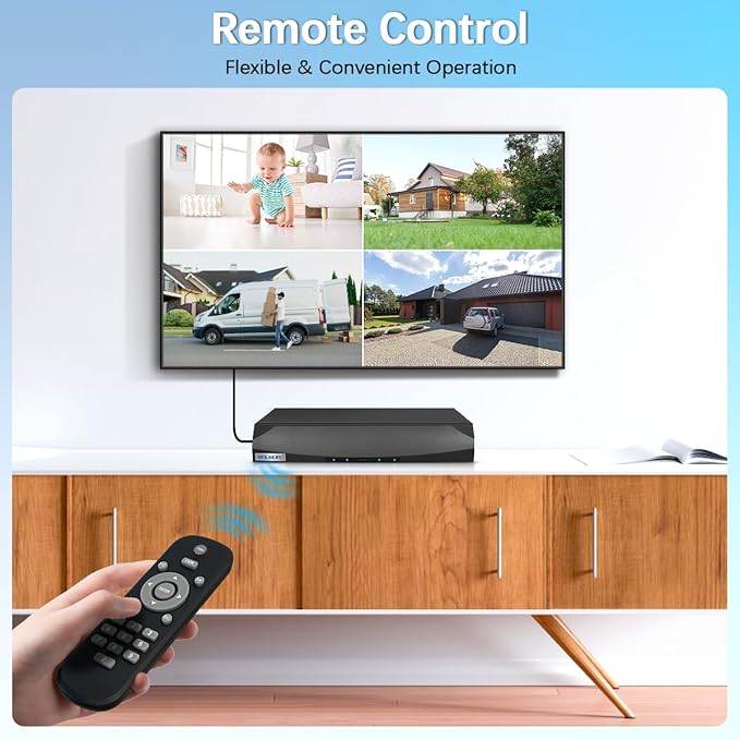 【130° Ultra Wide-Angle & 90 Days Storage】 Outdoor Wired Security Camera S...