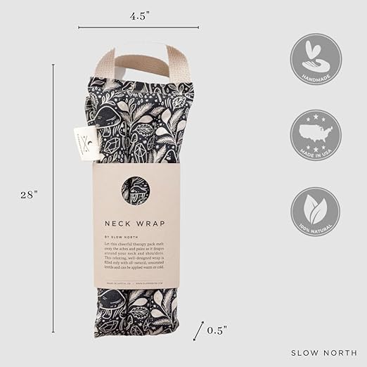 Slow North Hot & Cold Neck Shoulder Wrap: Natural Relief from Shoulder an...