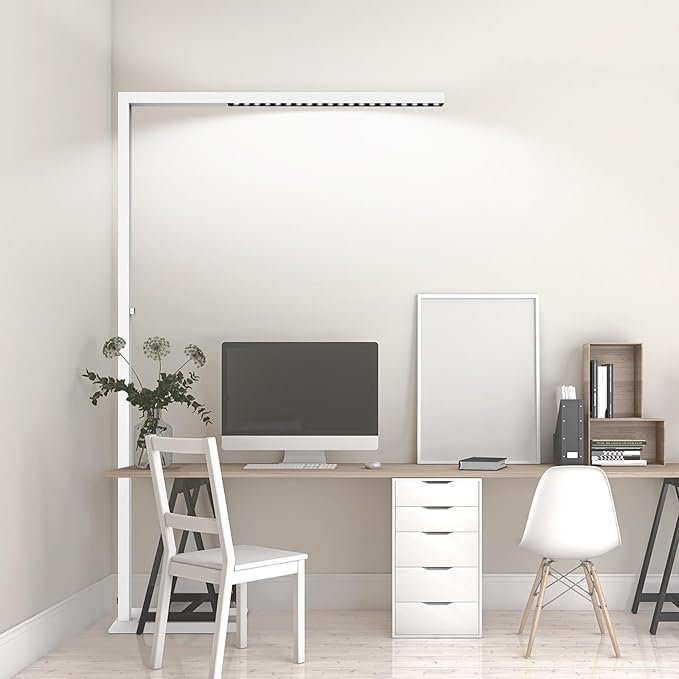 STERREN 77" LED Floor Lamp for Office, 7350LM Dimmable Eye-Care Standing...
