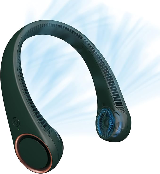 CIVPOWER Neck Fan: Portable Personal Neck Cooling Rechargeable Bladeless Fan