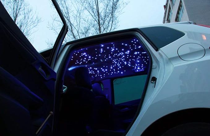 AZIMOM 6W Bluetooth/APP Control RGBW Fiber Optic Lights Star Ceiling Kit Sens...