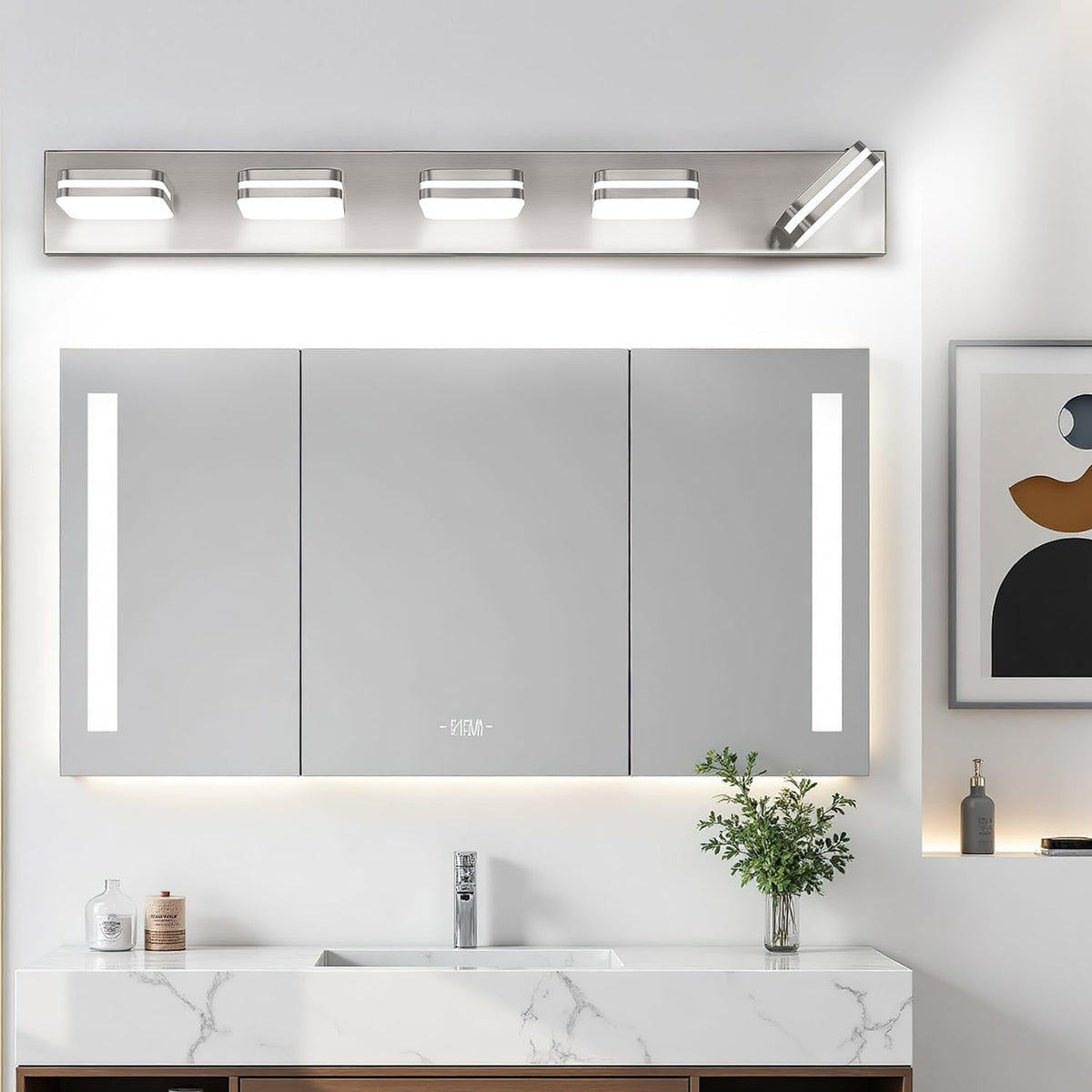 Torondo 360° Rotate LED Bathroom Vanity Light Fixtures, Acrylic Vanity Lights...