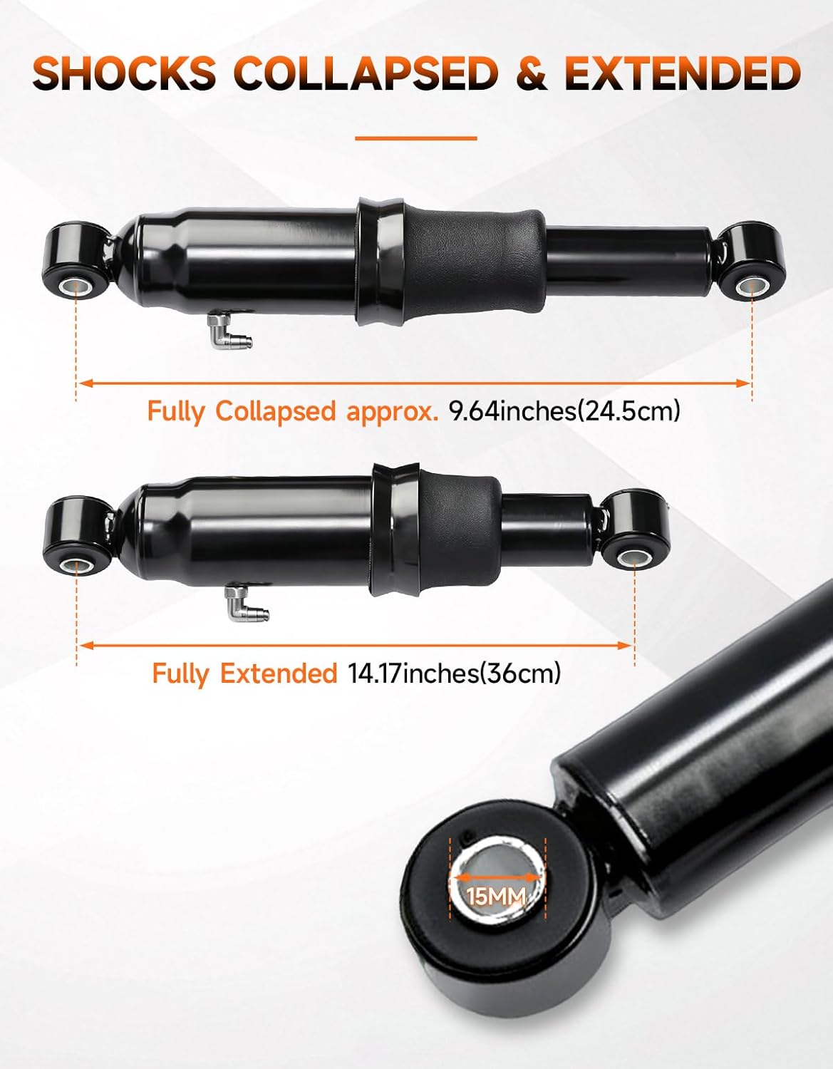 TCT-MOTORPARTS Rear Air Ride Suspension Kit Fit for Harley Touring 1994-25