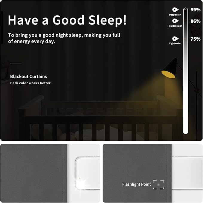Easy-Going Blackout Door Curtains