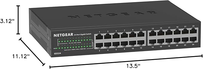 NETGEAR 24-Port Gigabit Ethernet Unmanaged Essentials Switch