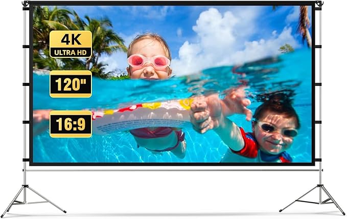 Projector Screen Outdoor, Vamvo Portable Projectors Screen