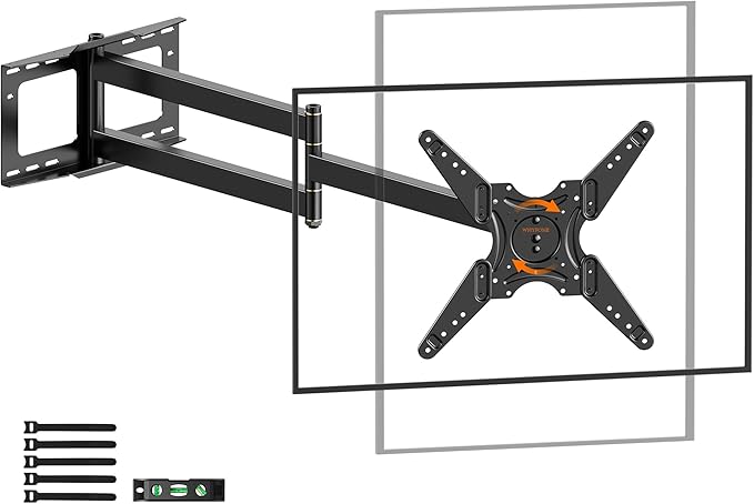 Extra Long Arm TV Wall Mount 48'' Extension, Rotating TV Wall Mount 1...