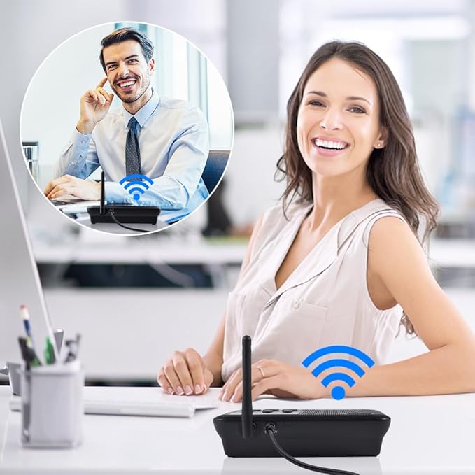 Wuloo Intercoms Wireless for Home 1 Mile Range 22 Channel 100 Digital Code (6...