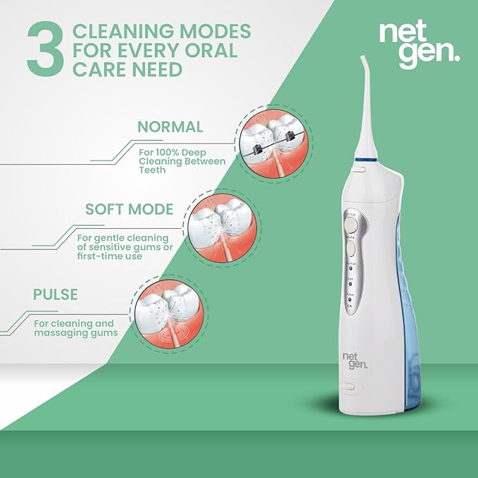 Cordless Water Dental Flosser for Teeth & Gums, Portable Electric Oral Ir...