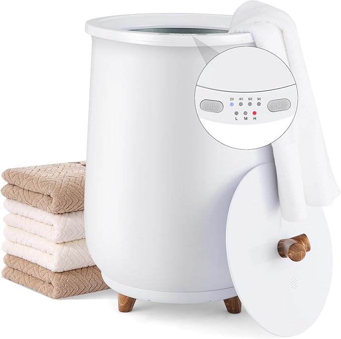 Tangkula Towel Warmer Bucket, 23L Large Luxury Bucket-Style Towel Warmer