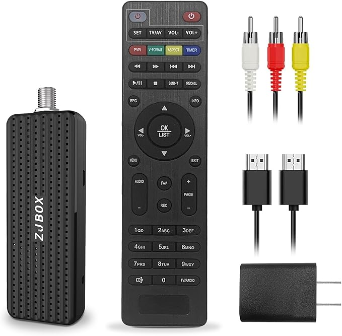 ZJBOX Digital Converter Box for TV, 1080P ATSC tv Tuner Box