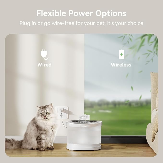 Cheerble Pumpless Pet Fountain Elfin E1+