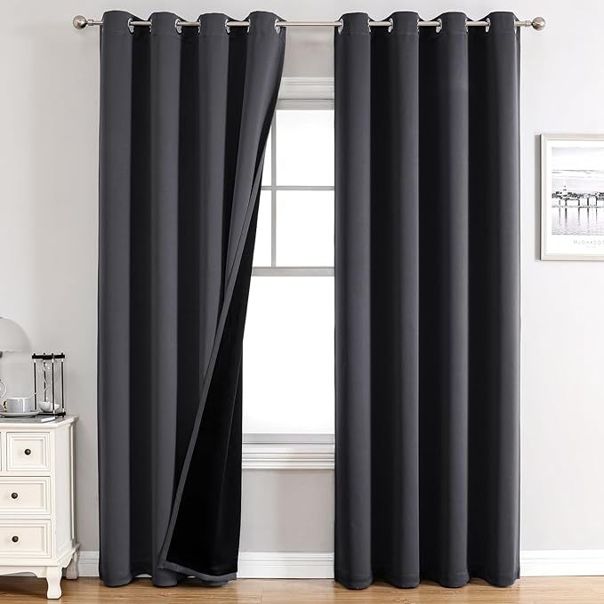 ChrisDowa 100% Blackout Curtains