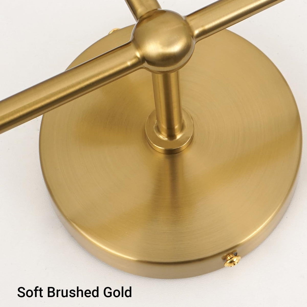 Modern Brushed Gold 3-Lights Vanity Light Fixtures with Milky White Glass Bal...