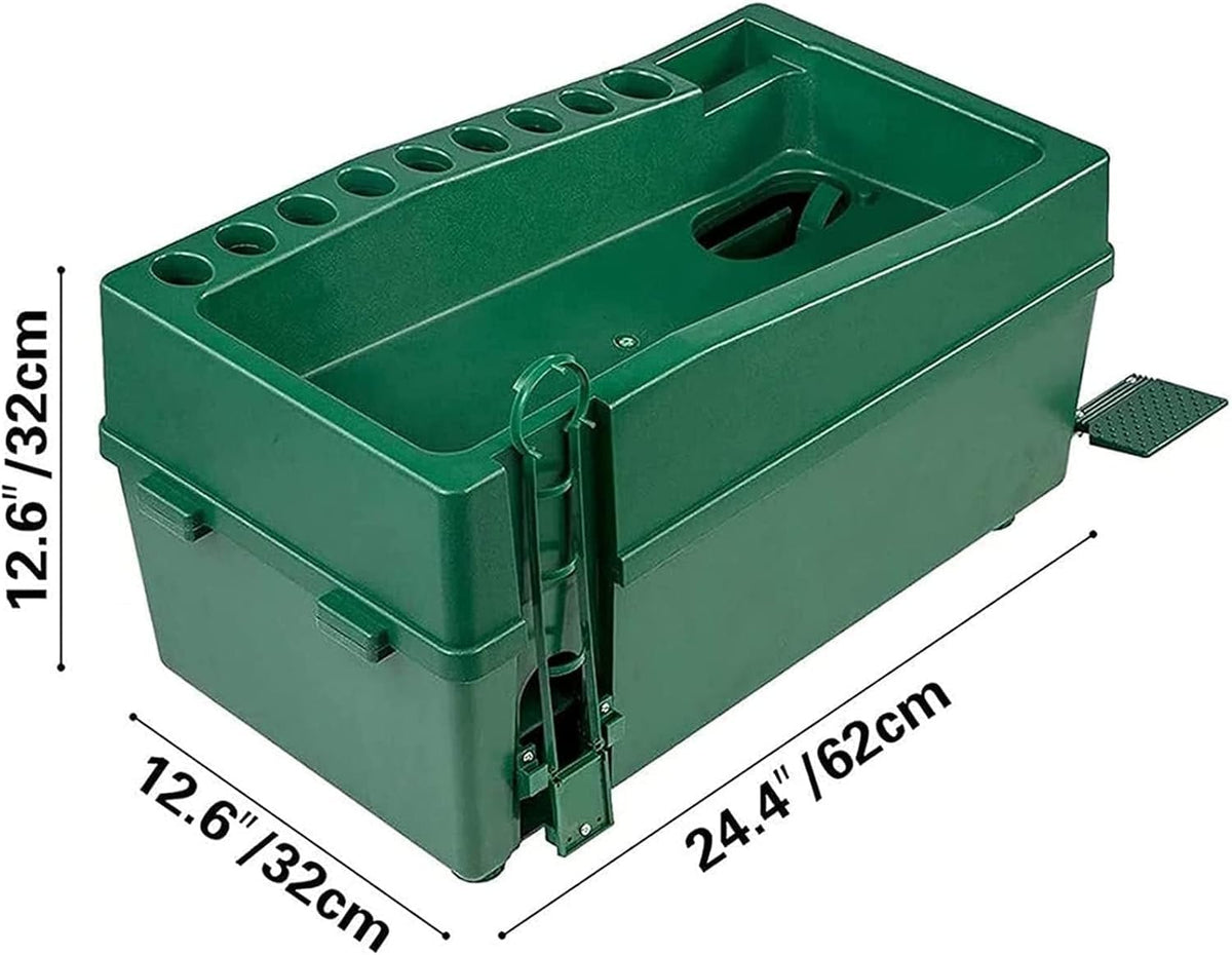 DNYSYSJ Golf Ball Dispenser, Green Powerless Automatic Tee Up Machine