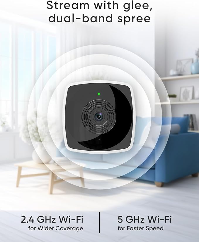 blurams Cameras for Home Security 5GHz, 2K Indoor Camera, Pet Camera (4-Pack)