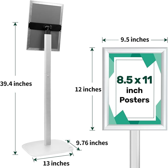 Mutualsign 3Pcs Heavy Duty Pedestal Sign Holder