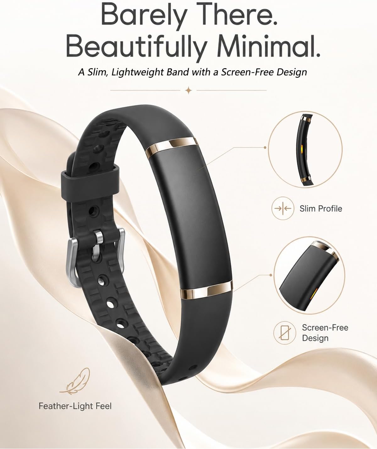 MorePro Screenless Fitness Tracker for Women and Men, Wellness Wearable