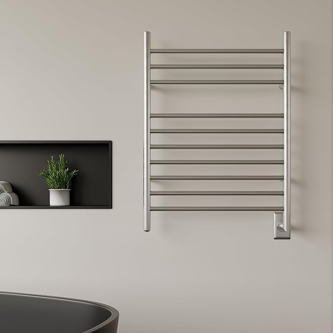 HEATGENE Towel Warmer Wall-Mounted Hardwired Heated Towel Rack Hot Towel Bar