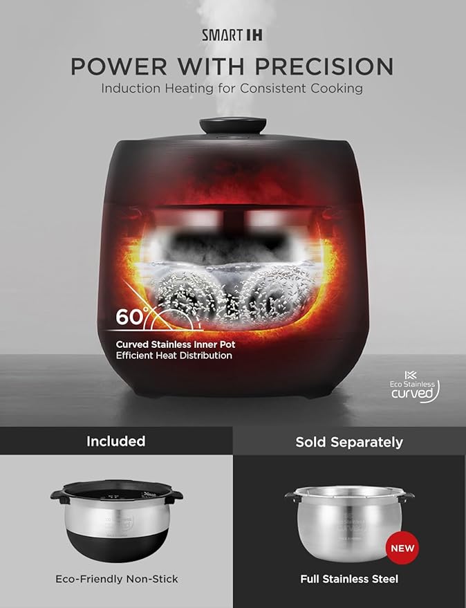 CUCKOO Twin Pressure Rice Cooker 6-Cup Uncooked / 12-Cup Cooked