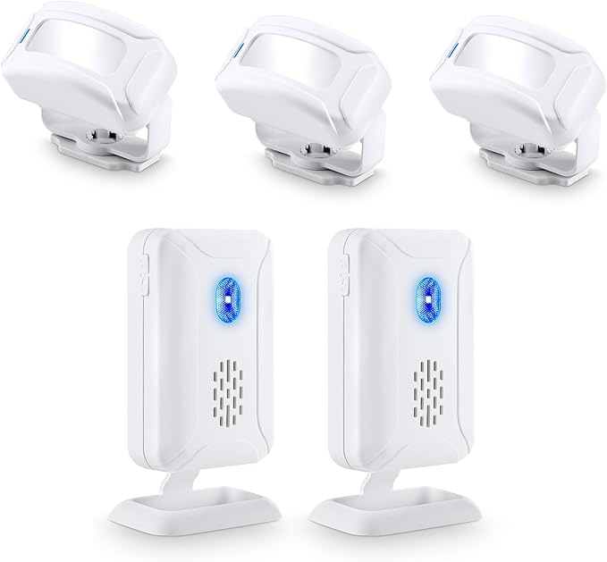 KCMYTONER Wireless Motion Sensor Door Chime, Entry Alert Chime